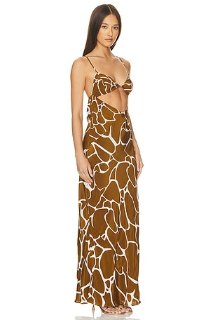 ROCOCO SAND Maxi Dress in Brown