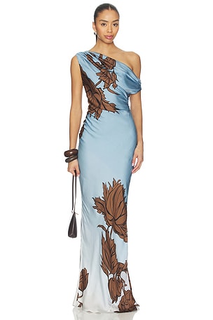 One Shoulder Maxi Dress ROCOCO SAND