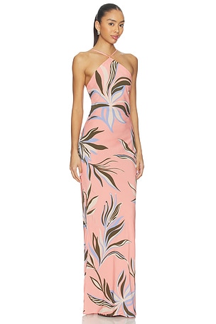 ROCOCO SAND Strap Long Dress in Pink