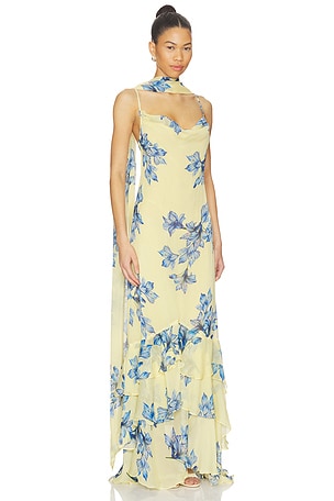Cowl Maxi Dress With Sash ROCOCO SAND