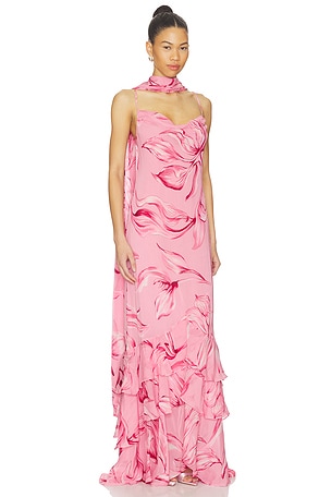 Cowl Maxi Dress With Sash ROCOCO SAND