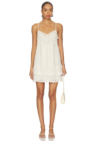 Lace Detail Mini Dress ROCOCO SAND