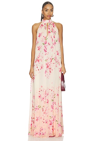ROBE MAXI FLARED MAXI DRESS ROCOCO SAND