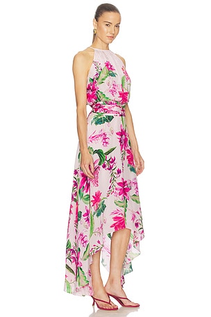 ROCOCO SAND Hanky Hem Maxi Dress in Ivory