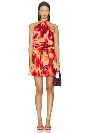 ROBE COURTE SASH TIE MINI DRESS ROCOCO SAND