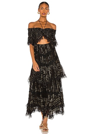 sophie velvet floral maxi dress Gina Bacconi Wine Sophie Velvet Maxi Dress