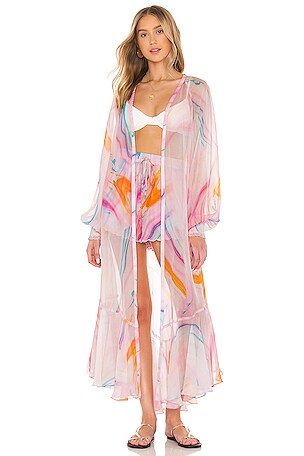 ROCOCO SAND Davina Kimono in Pink | REVOLVE
