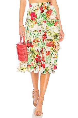 x REVOLVE Aloha Skirt ROCOCO SAND