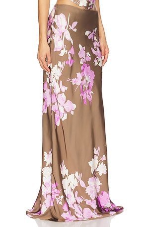 ROCOCO SAND Maxi Skirt in Brown,Lavender