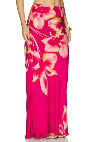 ROCOCO SAND Maxi Skirt in Red