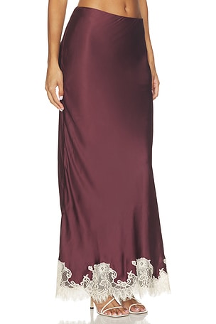 ROCOCO SAND Maxi Skirt in Burgundy