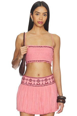 Smocking Bandeau Top ROCOCO SAND