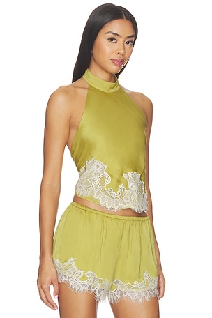 ROCOCO SAND Halterneck Top in Olive