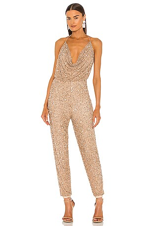 Cream and gold jumpsuit online