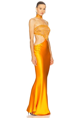 retrofete Lucie Dress in Orange