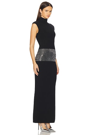 retrofete Leontine Embellished Dress in Black