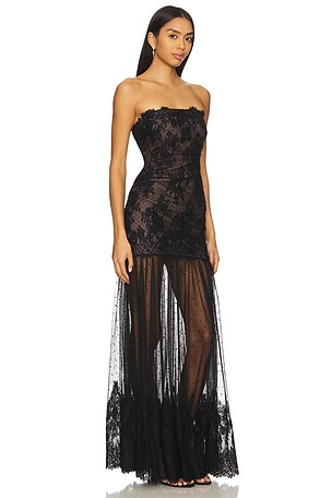 retrofete Vespera Lace Dress in Black