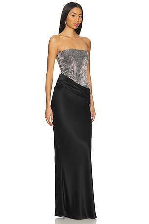 retrofete Alexandra Dress in Black. Size XS. Also