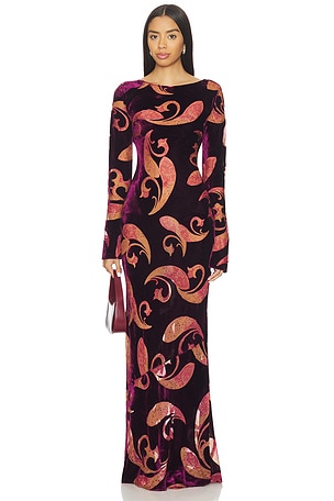 Iona Velvet Dress retrofete