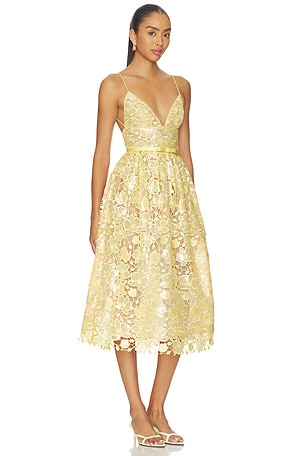 retrofete Eulalia Lace Dress in Lemon