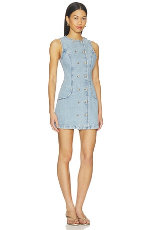 retrofete Hanna Denim Dress in Blue