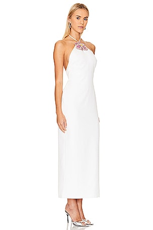 retrofete Retrofete vestido largo lexie en color blanco talla XL en Multi - White