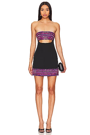 BCBGMAXAZRIA Valentine Lace Dress in Black REVOLVE