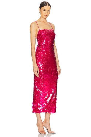 retrofete Alana Dress in Fuchsia
