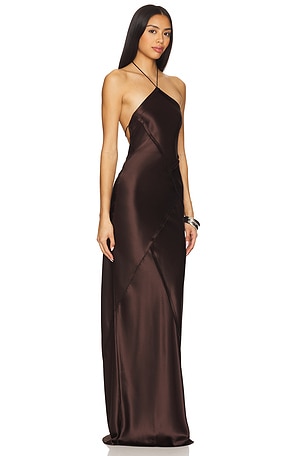 retrofete Sylvia Dress in Chocolate