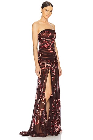 retrofete Annalise Dress in Brown. Size XS. Also