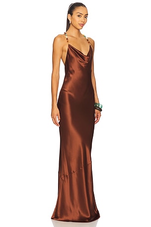 retrofete Finley Dress in Brown. Size XXL. Also