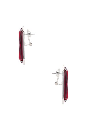 retrofete Kelsey Gemstone Earring in Red