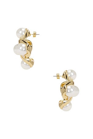 retrofete Harlow Earring in Metallic Gold