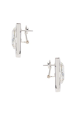 retrofete Nikki Crystal Earring in Metallic Silver