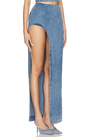 retrofete Wynter Skirt in Denim-Medium