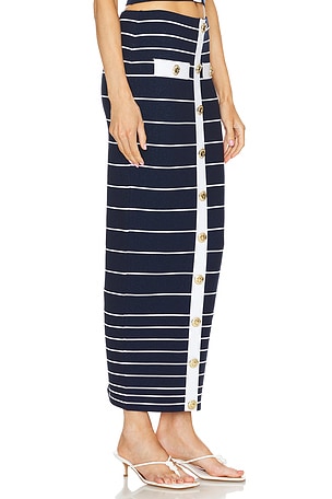 retrofete Clarissa Knit Skirt in Navy