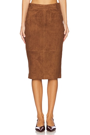 Marcella Suede Skirt retrofete