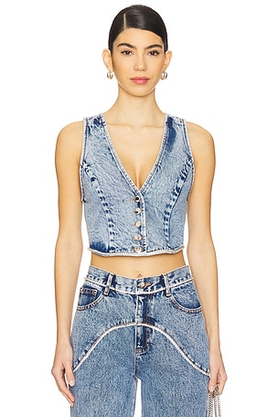 Jordi Denim Vest retrofete