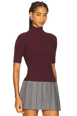 retrofete Roselyn Knit Top in Burgundy