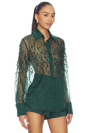 retrofete Aubriella Shirt in Dark Green