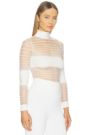 Retrofete katrene top en color blanco