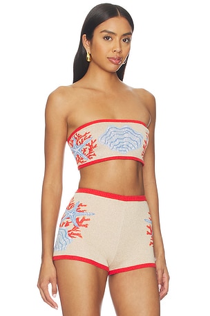 retrofete Aralyn Knit Bandeau in Neutral