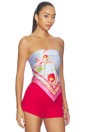 retrofete Alivia Silk Top in L'acqua Orchid. Size XS/S. Also