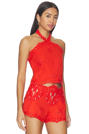 retrofete Caliane Top in Red