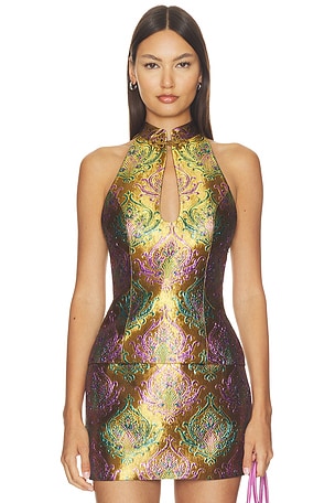 Moreno Brocade Top retrofete
