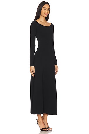 Rohe Off Shoulder Knitted Dress in Black