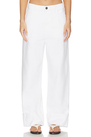 Baggy Fit Turn-up Denim Rohe