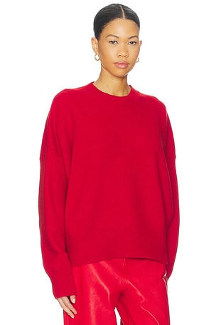 Rohe Brushed Wool Crewneck Sweater in Red