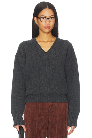 PULÔVER ESSTRUTURADO COMPACTO COM DECOTE EM V Rohe