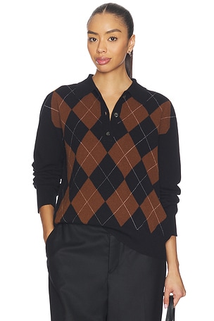 Compact Knitted Check Polo Rohe